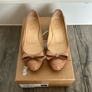 Nude patent leather Christian Louboutin Simplenodo flats sz 35